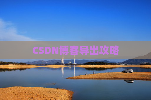 CSDN博客导出攻略